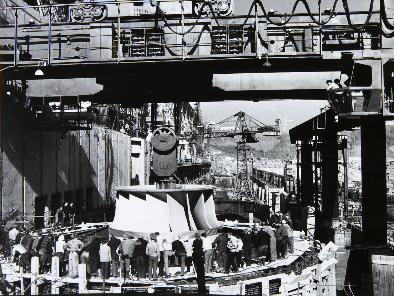 Sayano-Shushenskaya vattenkraftstation, USSR, 1970-talet av Unbekannt