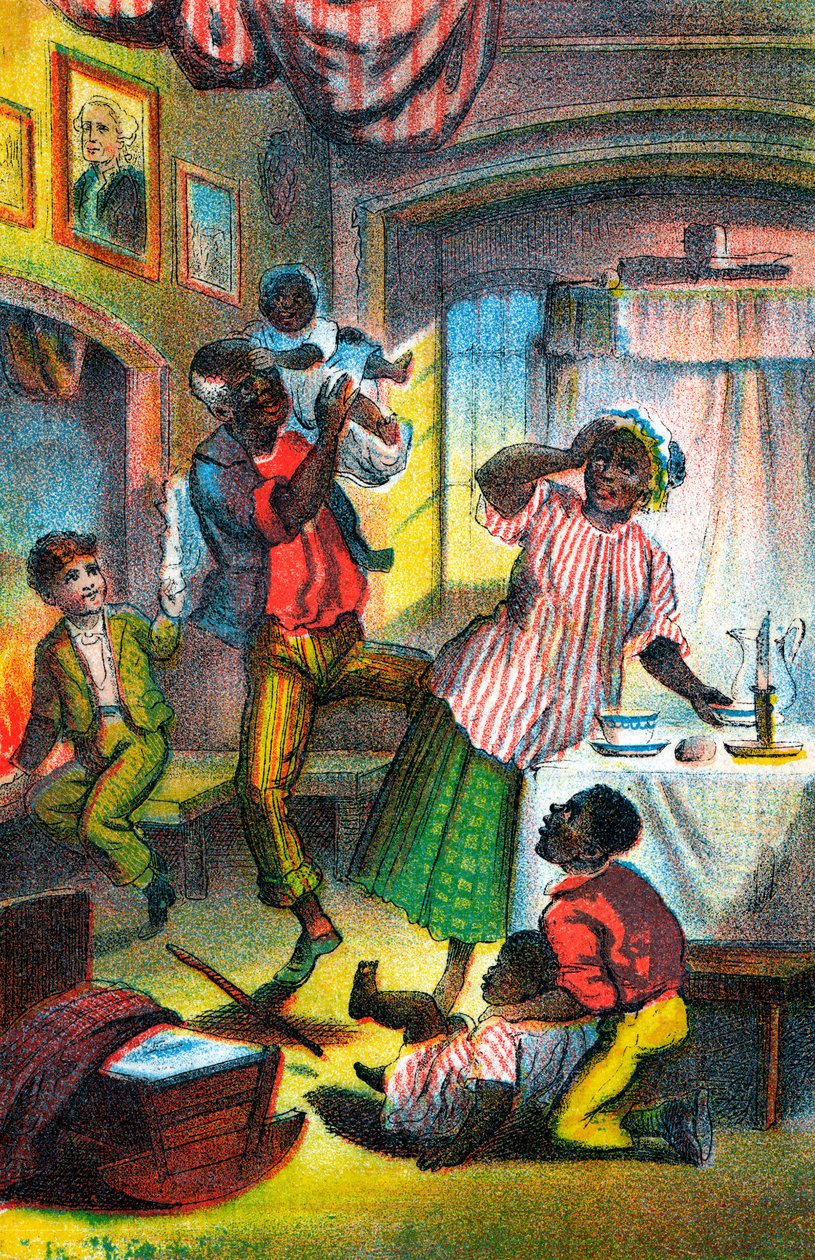 Scen från Harriet Beecher Stowes Uncle Toms Cabin, c1870 av Unbekannt