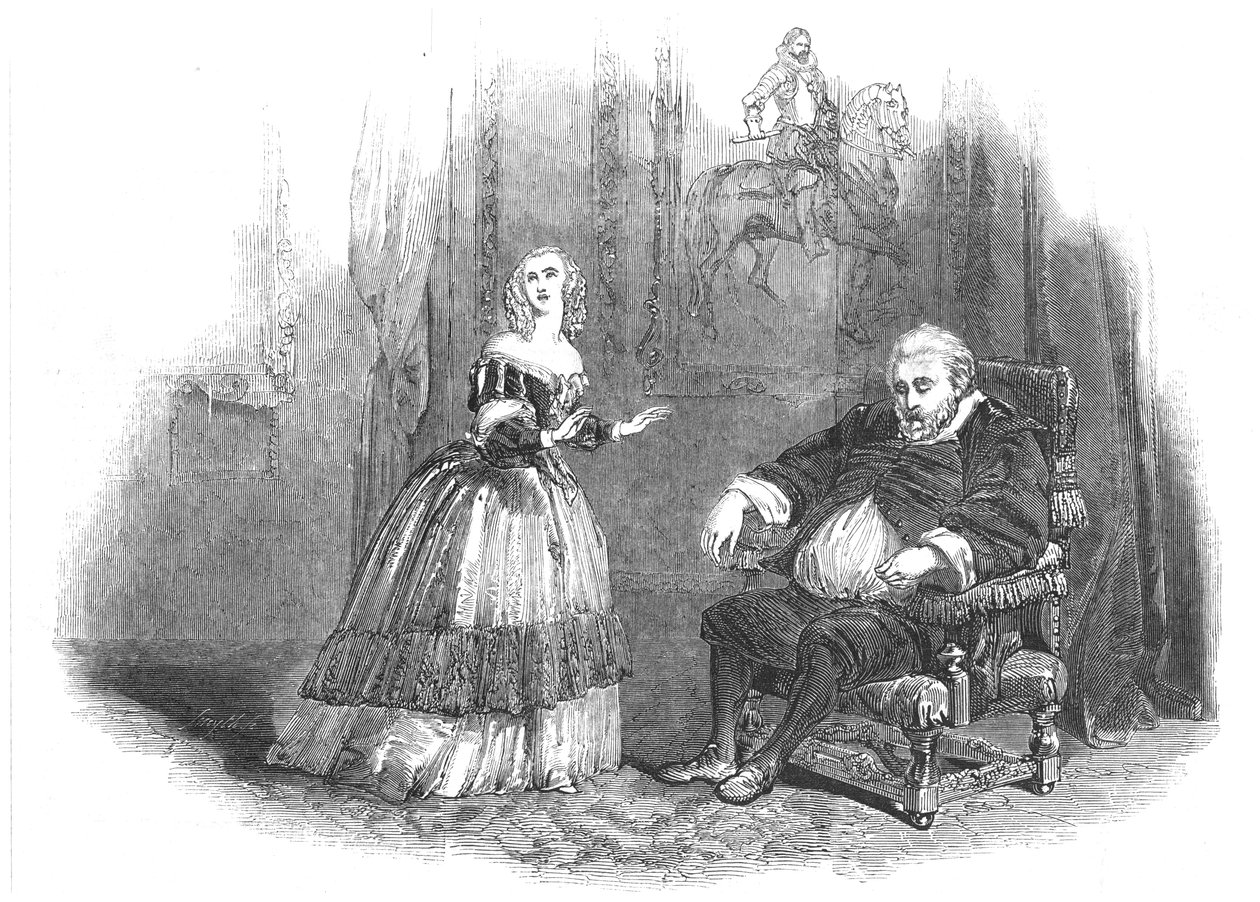Scen från Il Masnadieri The Brigands, 1847 av Unbekannt