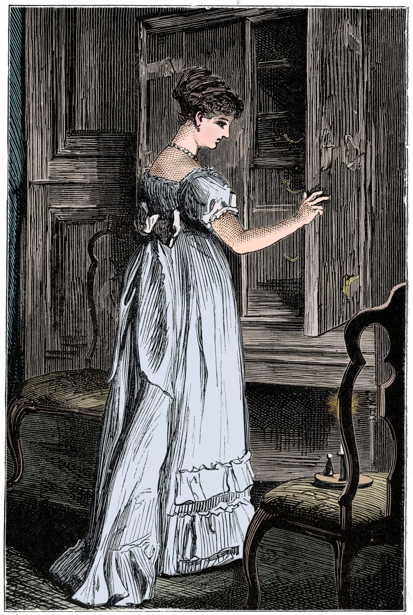 Scen från Jane Austens Northanger Abbey av Unbekannt
