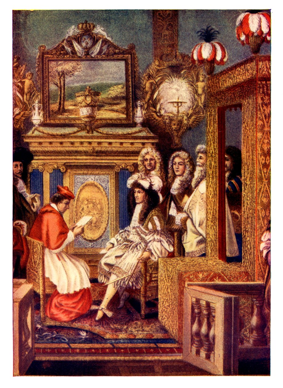 Scen från ett franskt hov, c1800-talet av Unbekannt