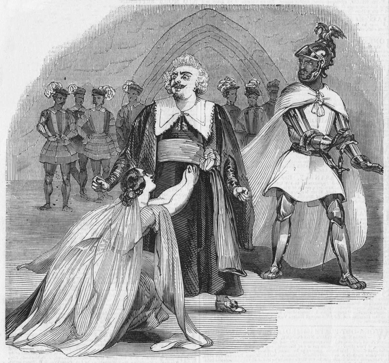 Scen från Operan i Otello, på hennes Majestäts teater, 1900. av Unbekannt