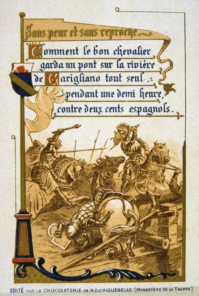 Scen ur Bertrand du Guesclins liv, 1800-talet av Unbekannt