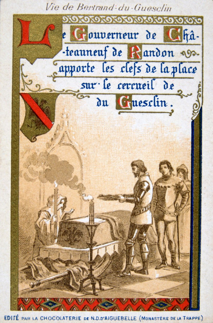 Scen från Bertrand du Guesclins liv, 1800-talet av Unbekannt