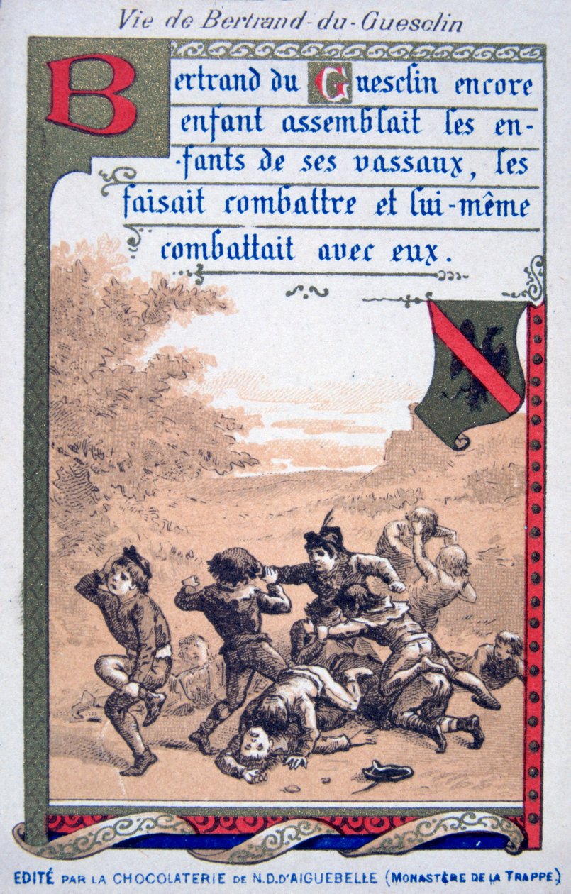 Scen från Bertrand du Guesclins liv, 1800-talet av Unbekannt