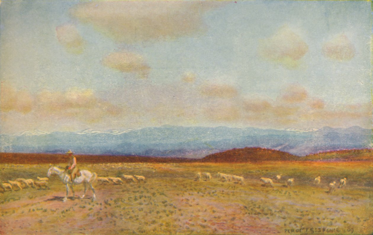 Scen i det australiska mellanlåglandet, 1924 av Unbekannt