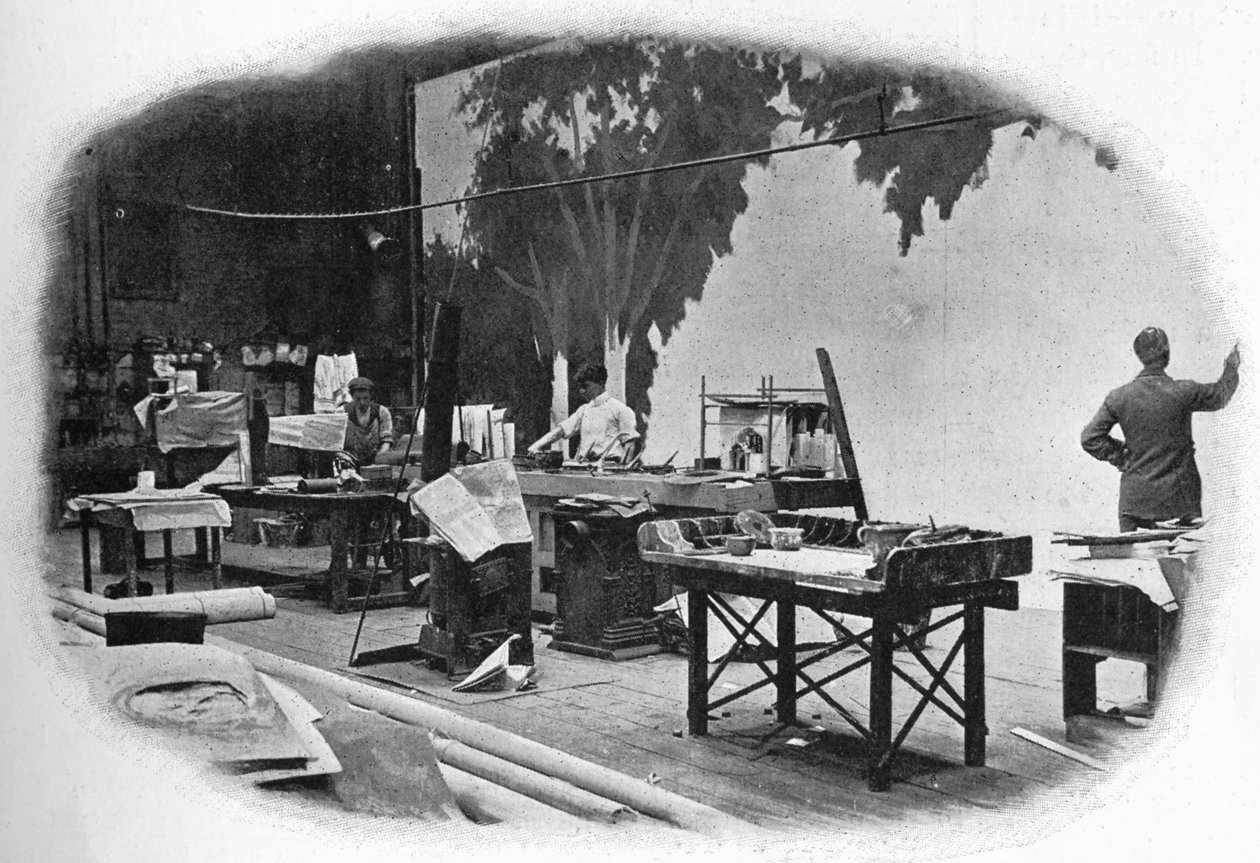 Scenmålning, London, c1900 1901 av Unbekannt