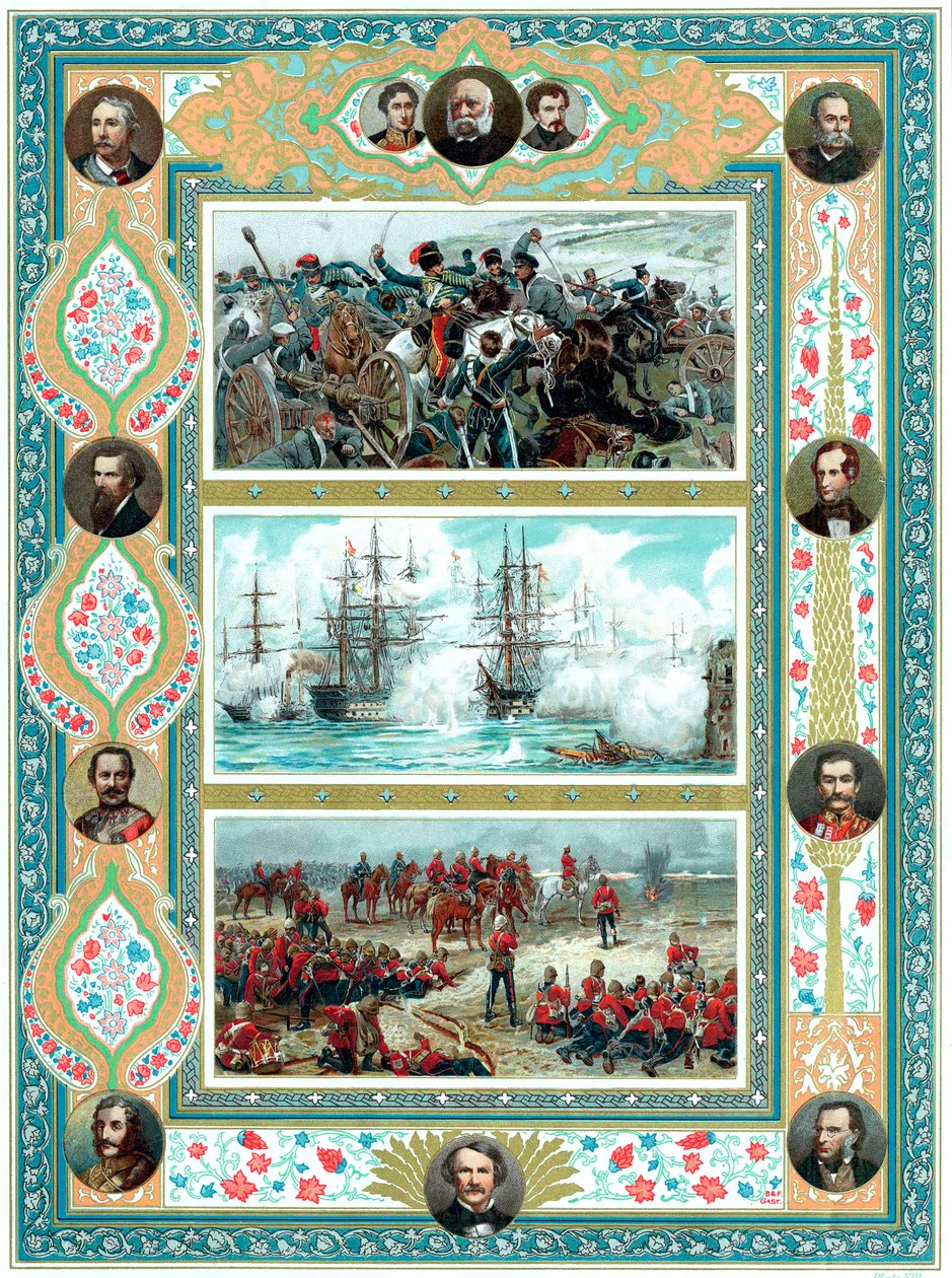 Scener från brittiska militära engagemang, c1887 av Unbekannt