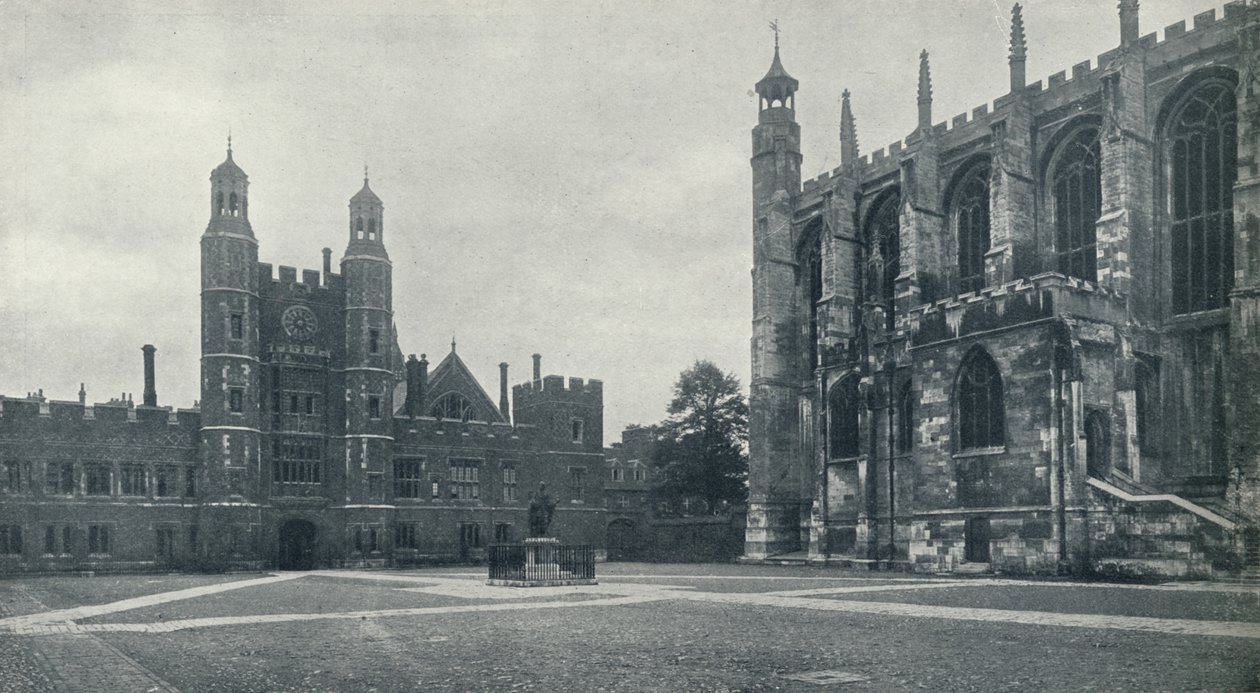Skolgård och kapell, 1926 av Unbekannt