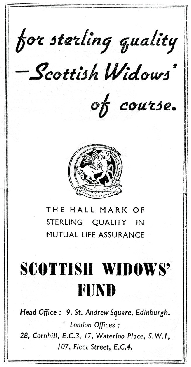 Scottish Widows Fund, 1938 av Unbekannt