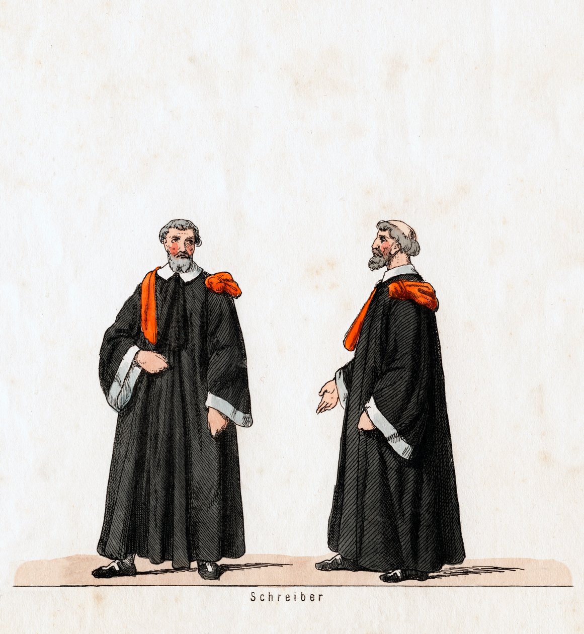 Skribent, kostymdesign för Shakespeares pjäs, Henry VIII, 1800-talet av Unbekannt