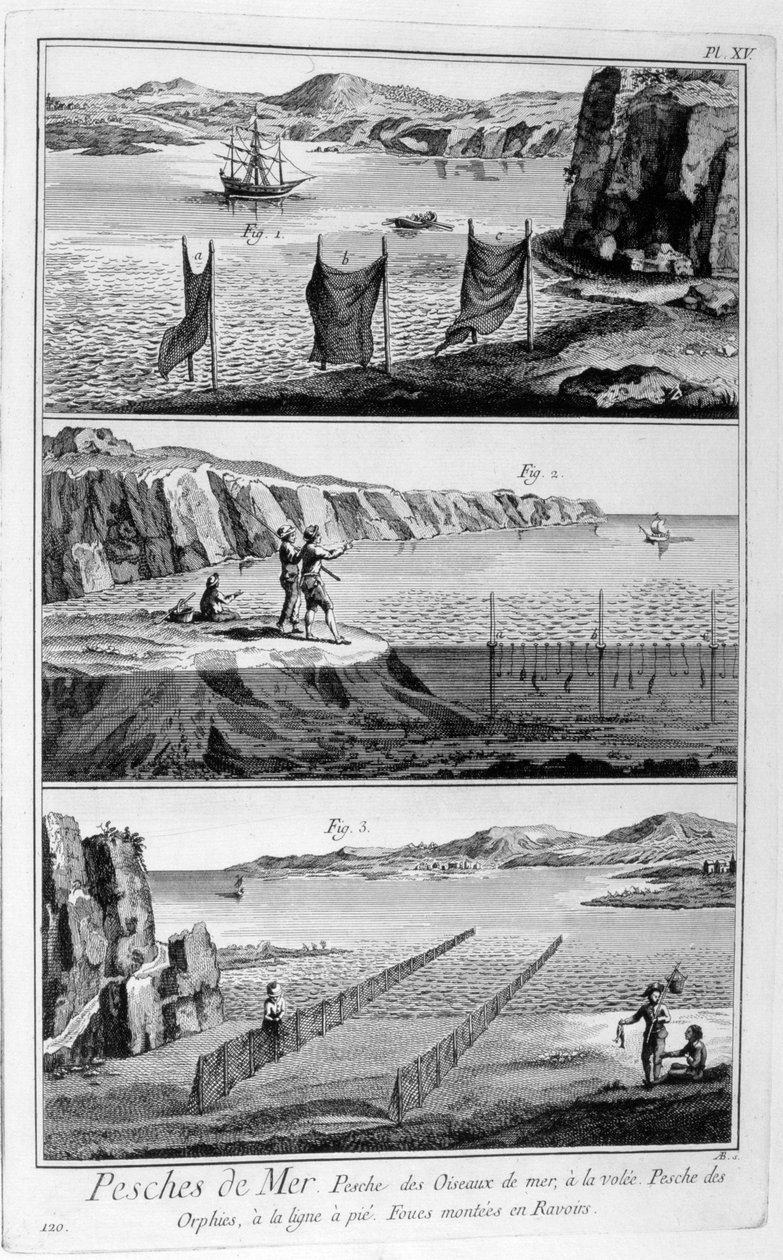 Havsfiske, 1751-1777 av Unbekannt
