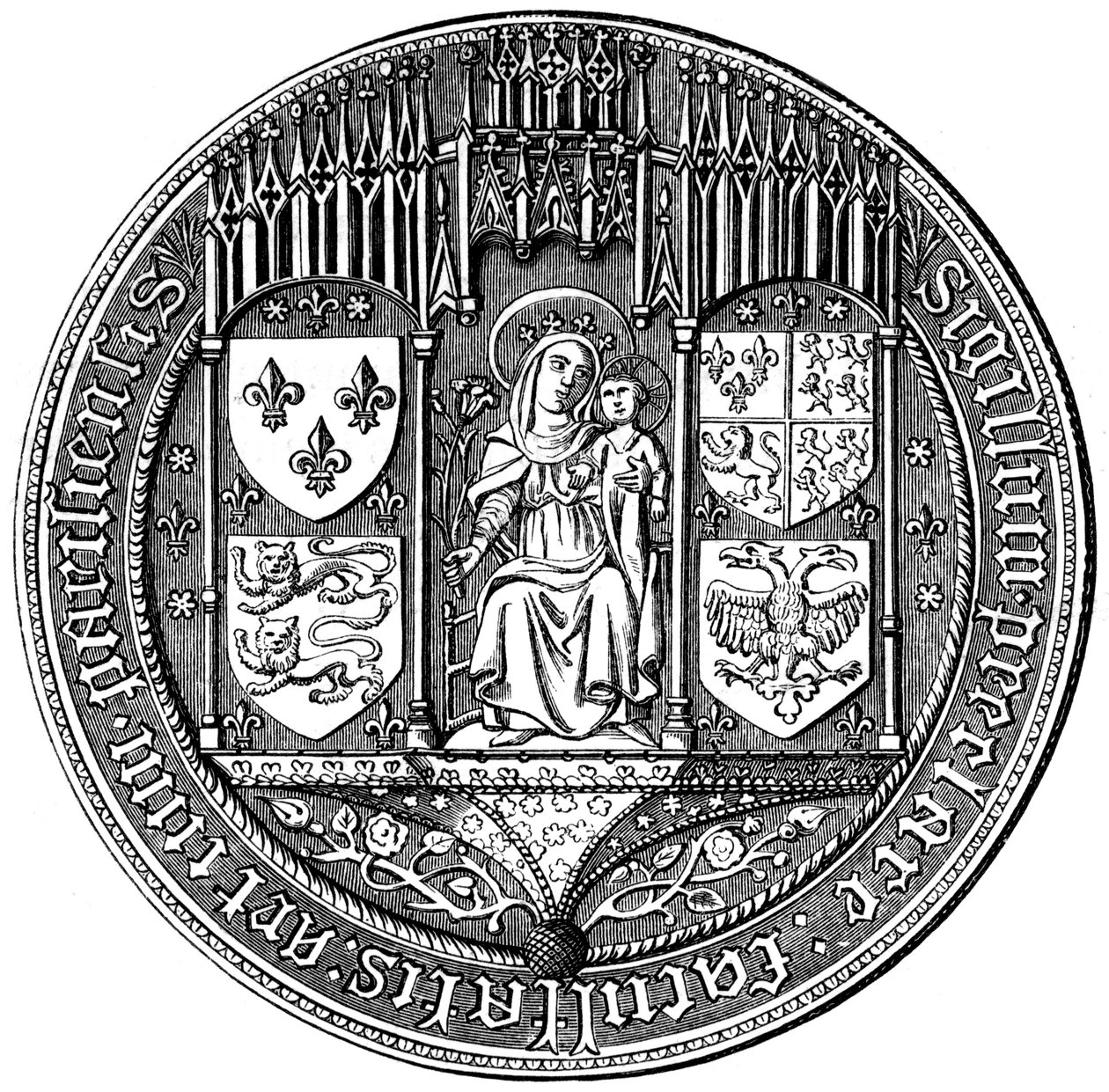Seal of the Four Nations eller the Faculty of Arts, 1500-talet 1849 av Unbekannt