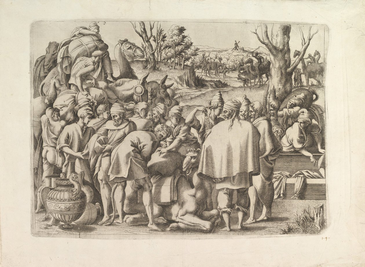 Sök igenom Josefs brors bagage, ca. 1545. av Unbekannt