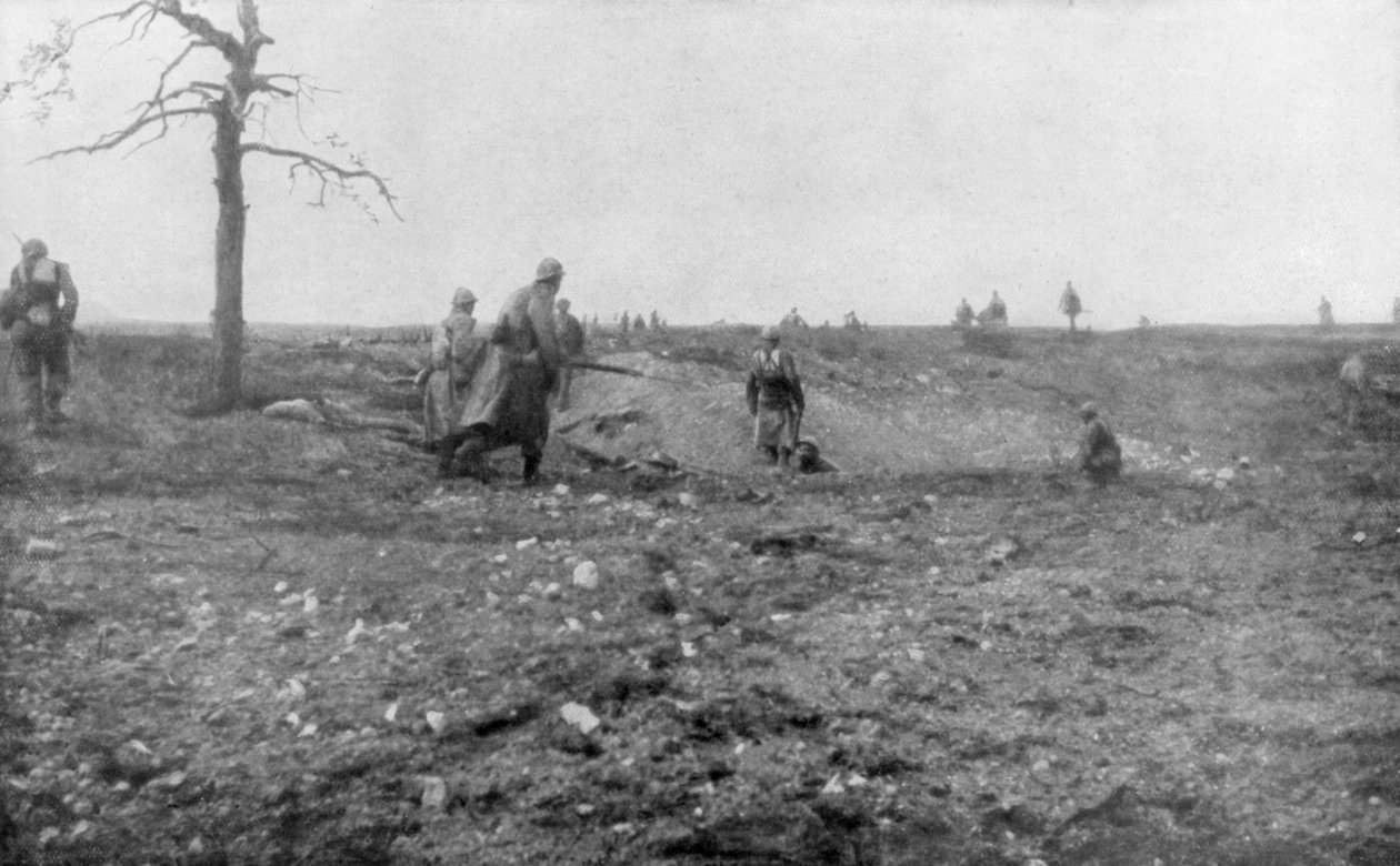 Andra slaget vid Champagne, Frankrike, första världskriget, september 1915 av Unbekannt