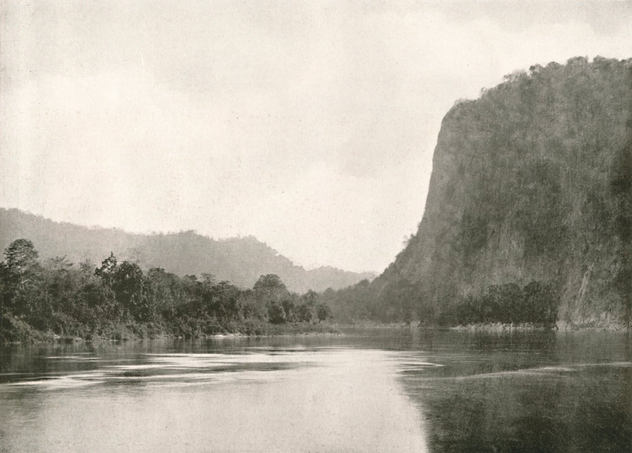 Second Defile på Irrawaddy River, nära Bhamo, 1900. av Unbekannt