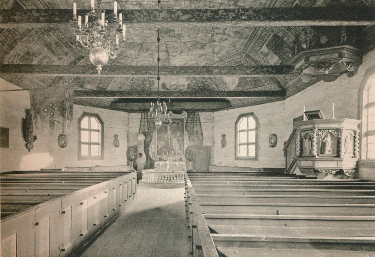 Seglora Church,Skansen Open Air Museum, Stockholm, 1925 av Unbekannt