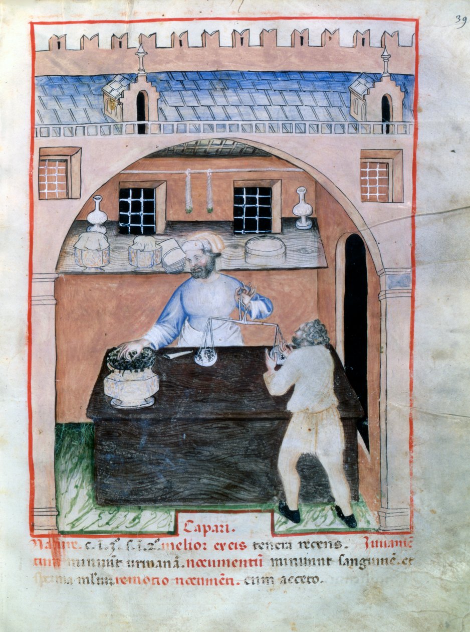 Säljare av kapris, 1390-1400 av Unbekannt