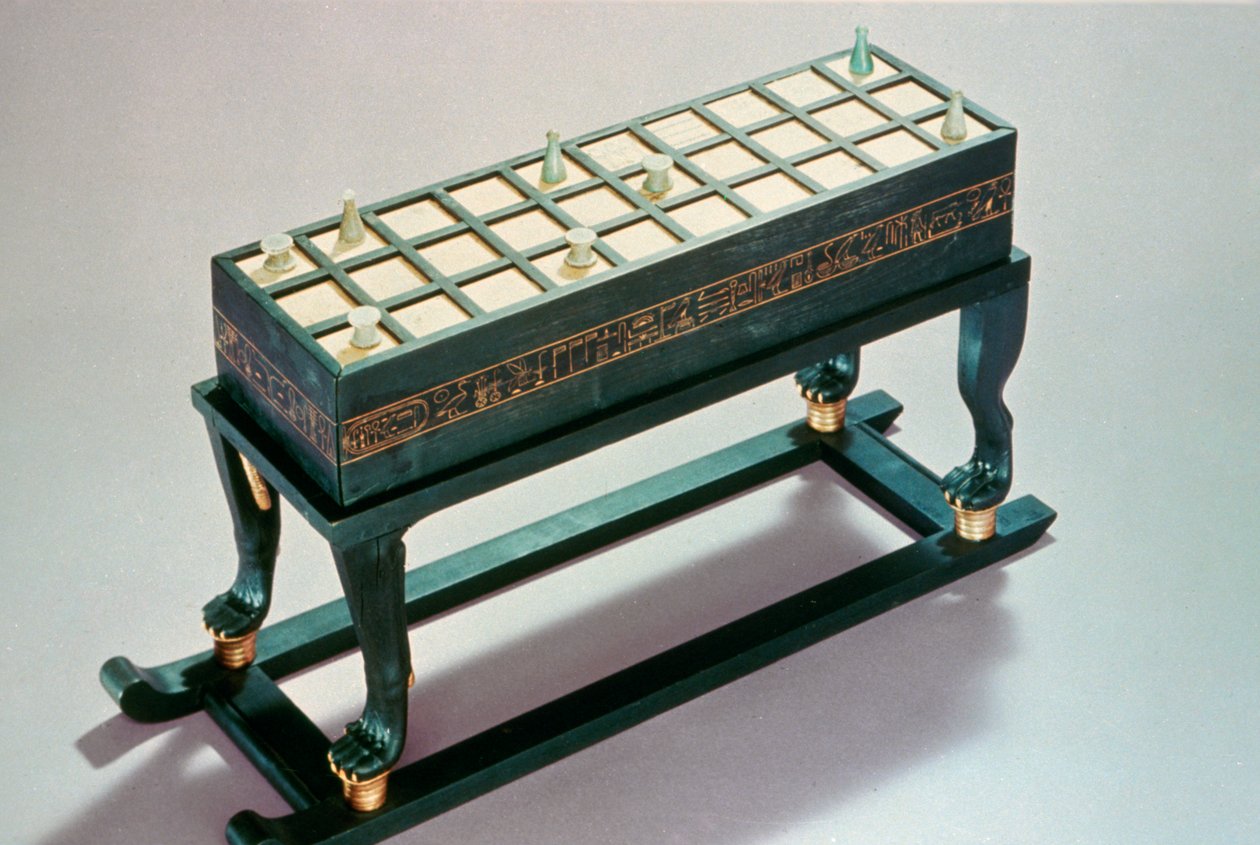 Senet spelbräda, från Tutankhamons grav, 18:e dynastin av Unbekannt