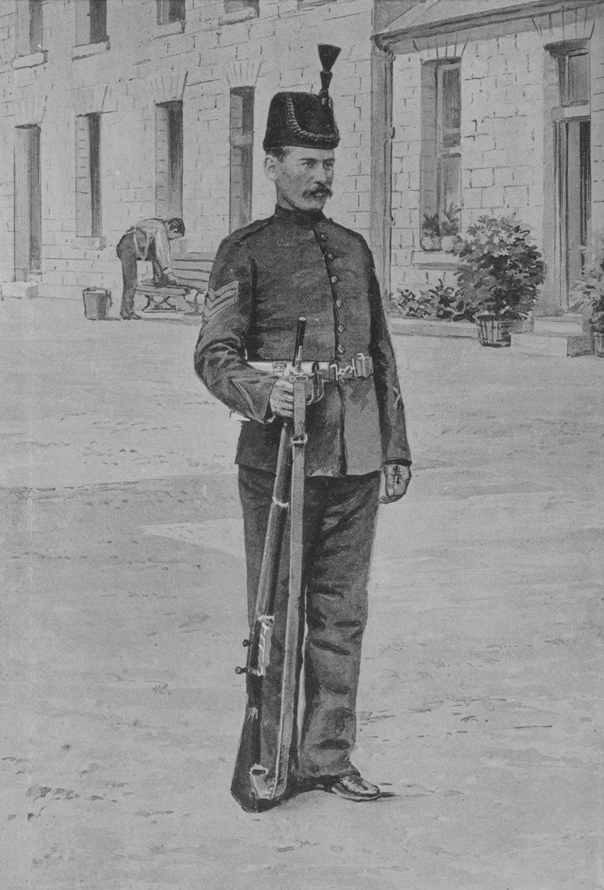 Sergeant, Kings Royal Rifle Corps, c1880 av Unbekannt