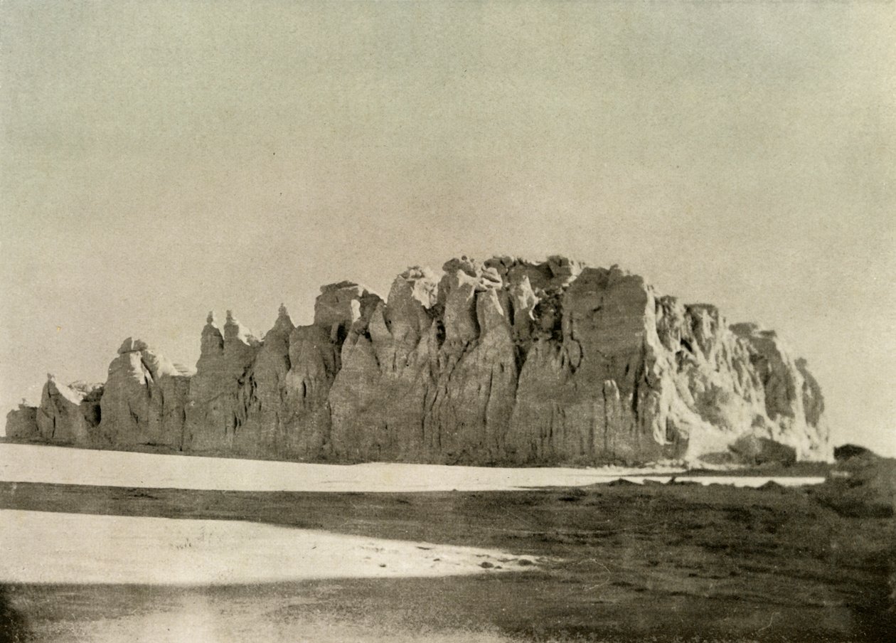 Serrated Edge of Glacier söder om Cape Borne, Ross Island, c1908, 1909. av Unbekannt