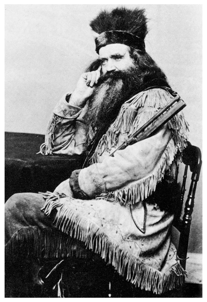 Seth Kinman, amerikansk jägare, 1860-talet 1955 av Unbekannt