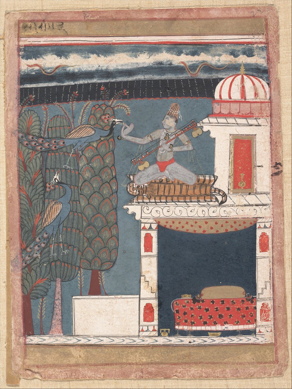 Setmalar Ragini: Folio från en ragamala-serie Garland of Musical Modes, ca. 1630-40. av Unbekannt