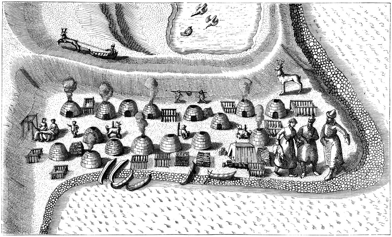 Bosättning i ryska Lappland,1594 av Unbekannt