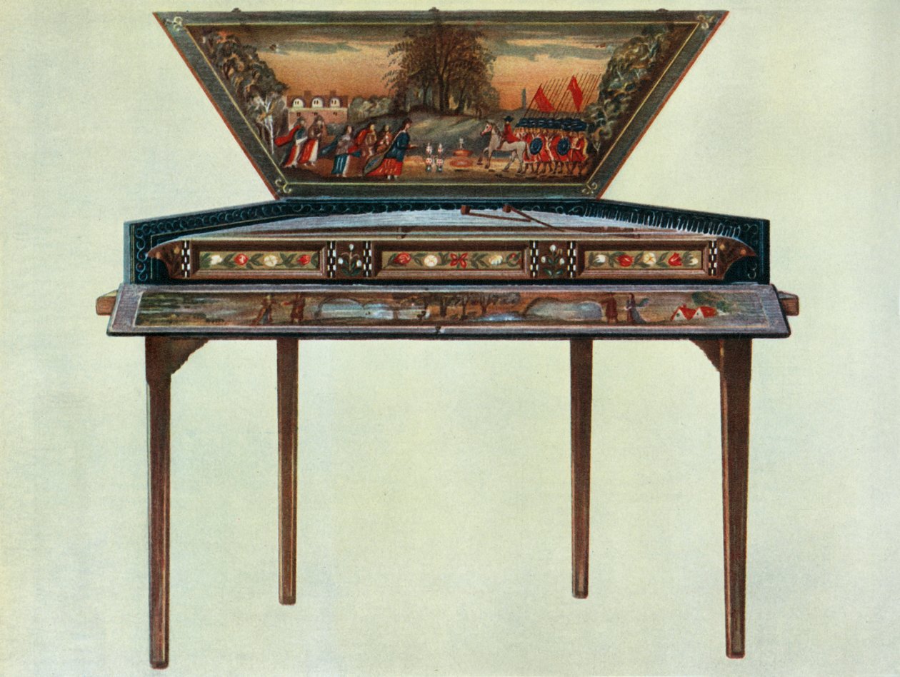 Dulcimer från 1600-talet från H. Boddingtons samling, 1948 av Unbekannt