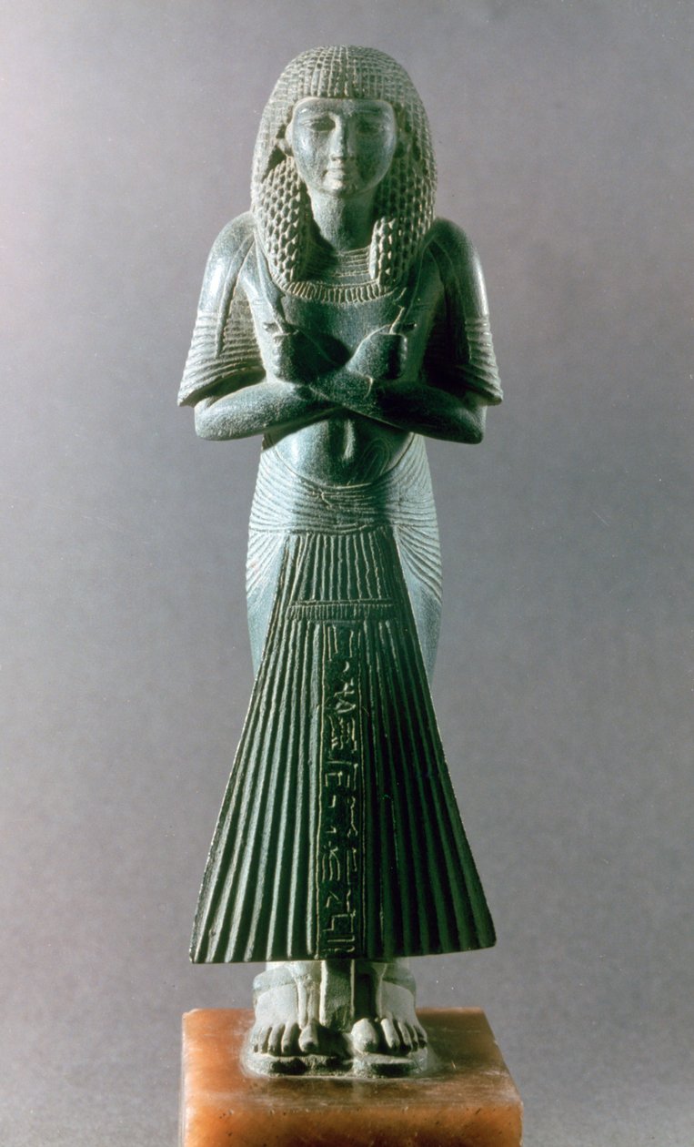 Shabti eller Ushabti, en begravningsfigur, Egypten, 18:e dynasti av Unbekannt