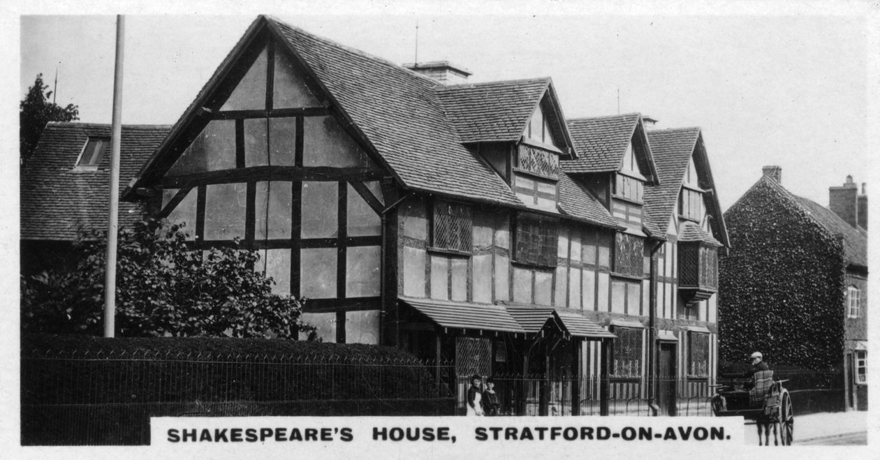 Shakespeares hus, Stratford-on-Avon, Warwickshire, c1920-talet av Unbekannt