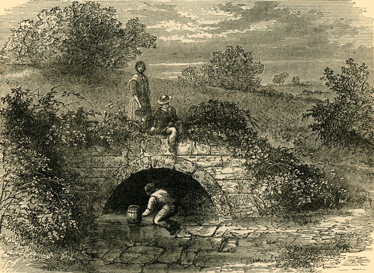 Herdebrunnen 1820, c1876. av Unbekannt