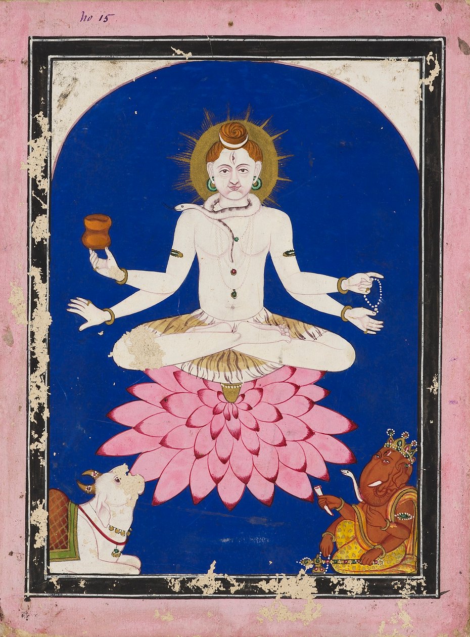 Shiva som yogin, 1800-talet av Unbekannt