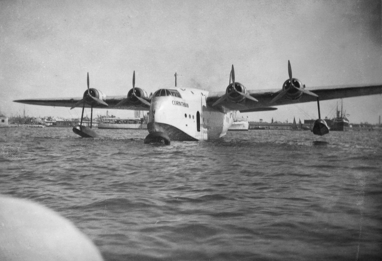 Short Empire-flygbåt Corinthian, Alexandria, Egypten, c1938-c1941 av Unbekannt