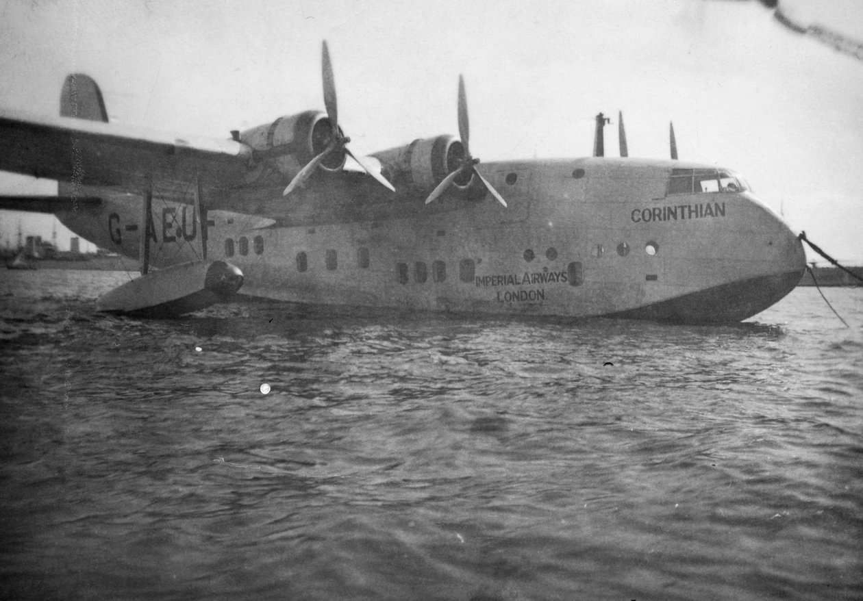 Short Empire-flygbåt Corinthian, Alexandria, Egypten, c1938-c1941 av Unbekannt