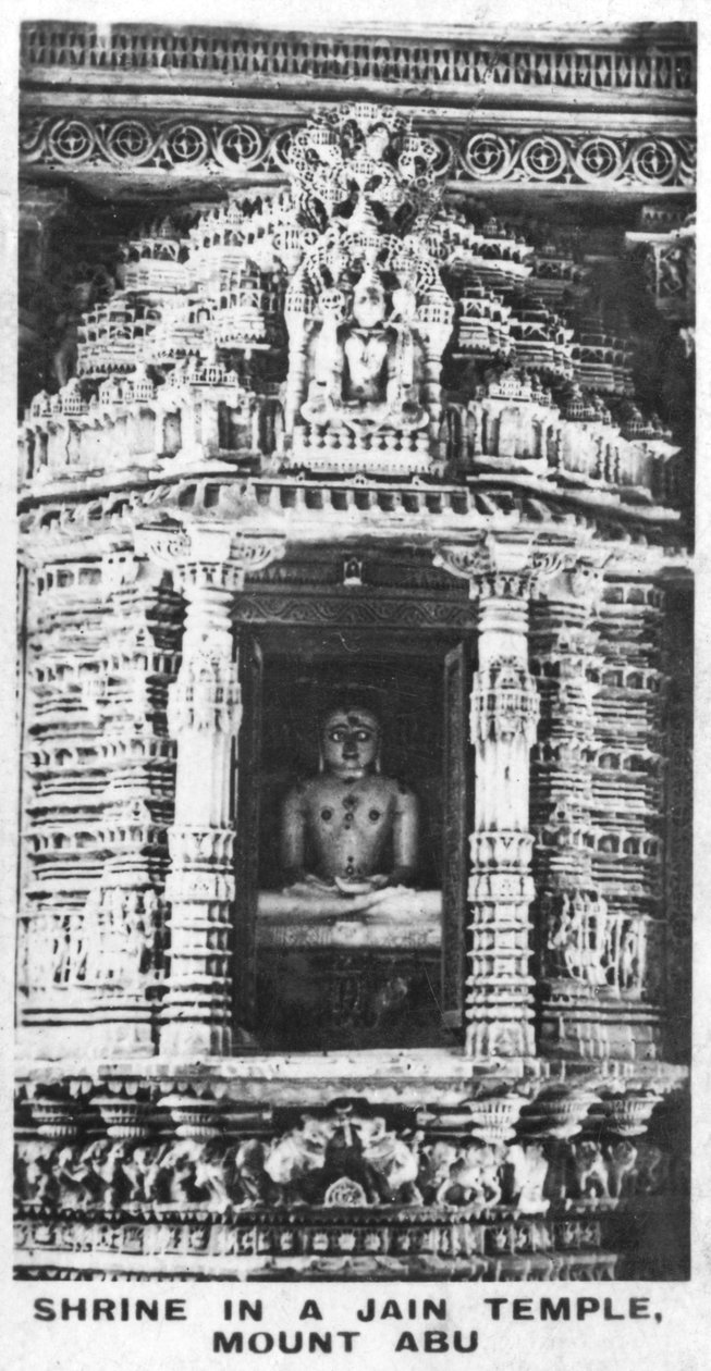 Helgedom i ett Jain-tempel, Mount Abu, Rajasthan, Indien, c1925 av Unbekannt