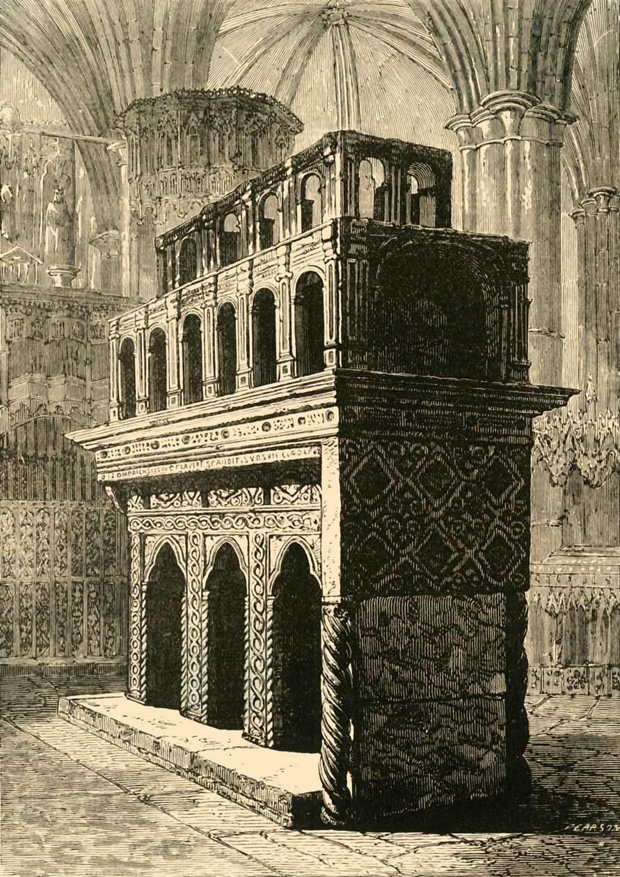 Edward the Confessors helgedom, Westminster Abbey, 1890. av Unbekannt