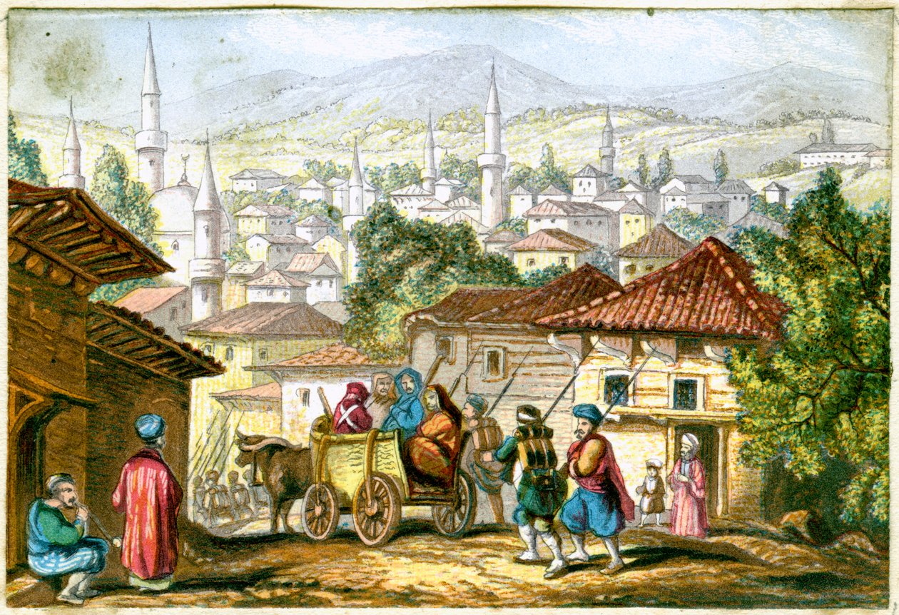 Shumla. En stad i den nordöstra delen av Bulgarien, 1800-talet av Unbekannt