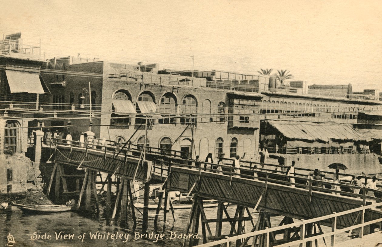 Sidovy av Whiteley Bridge, Basra, c1918-c1939. av Unbekannt