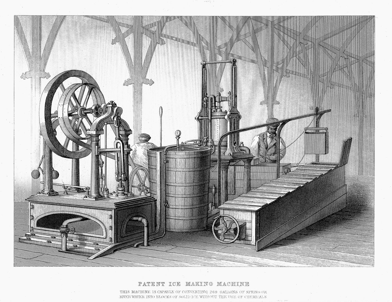 Siebe och Harrisons patent ismaskin, 1862 av Unbekannt