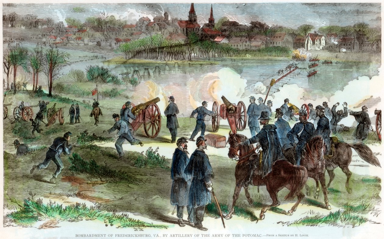 Belägring av Fredericksburg, Virginia, amerikanska inbördeskriget, c1864-c1865 av Unbekannt