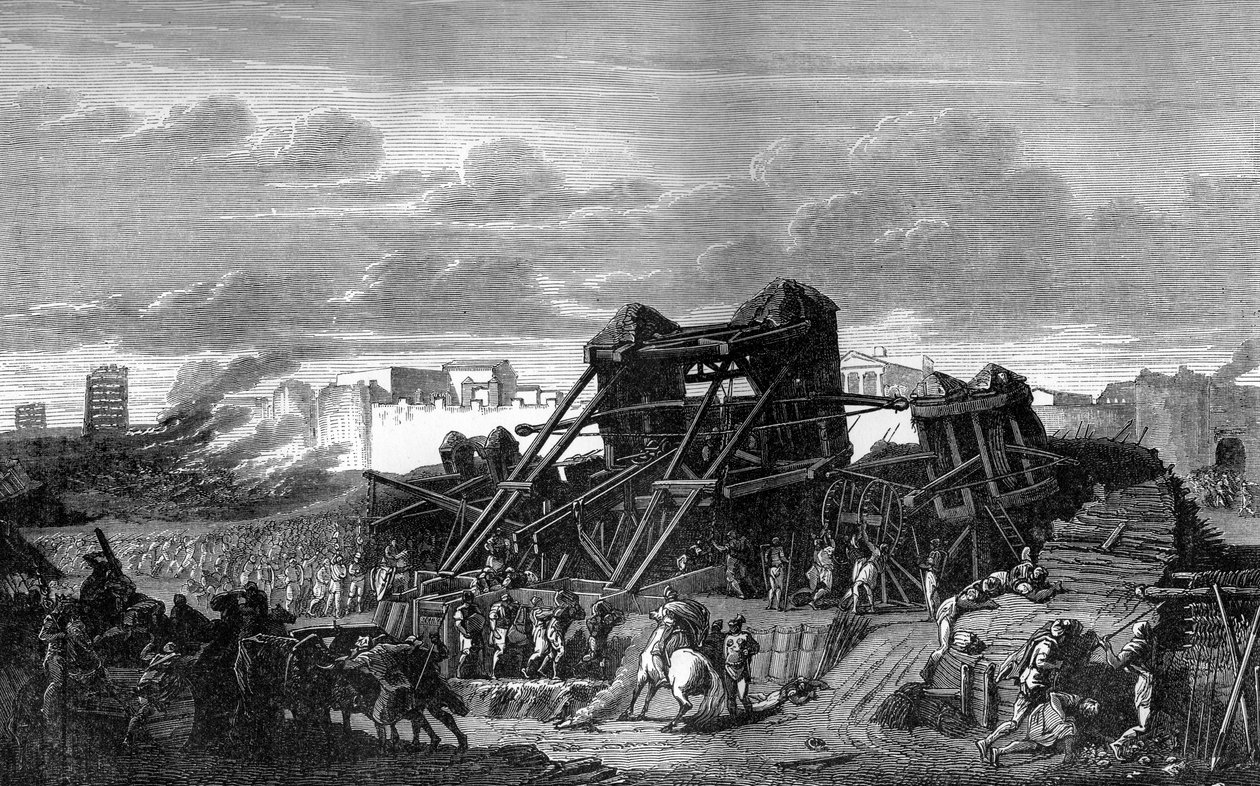 Belägring av Marseille av Julius Caesar, 1882-1884 av Unbekannt