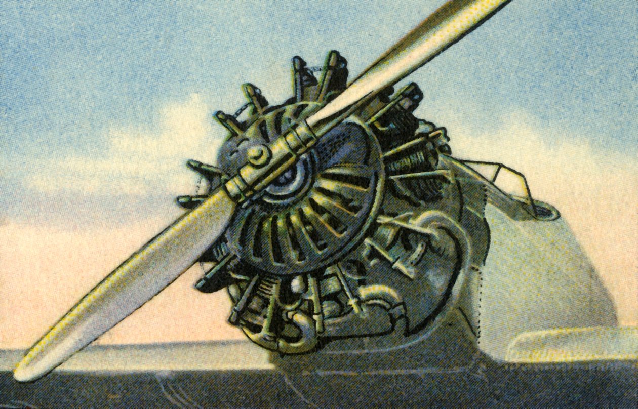 Siemens Sh 20 60 hästkrafter flygplansmotor, 1932. av Unbekannt