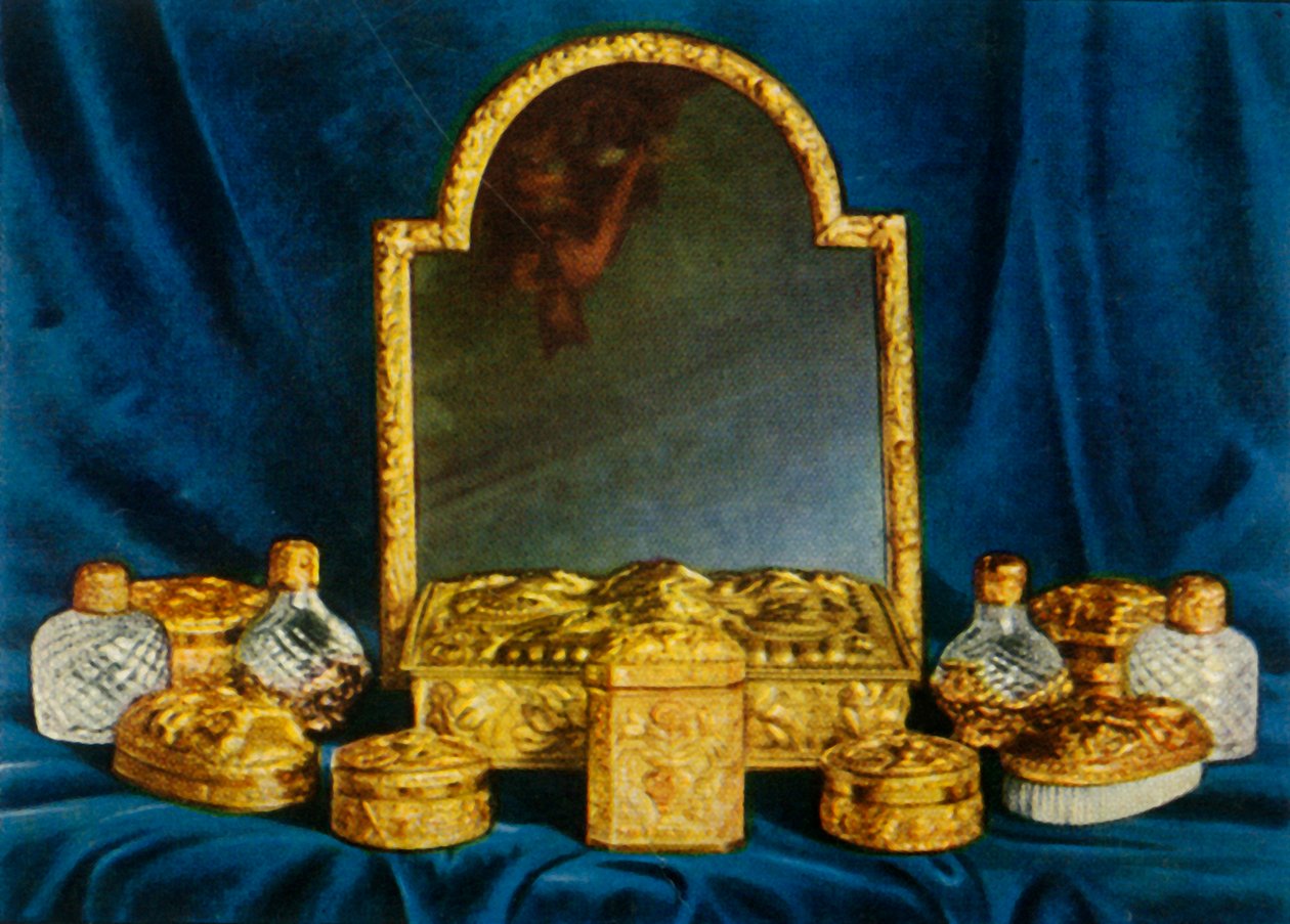 Silverförgylld toalettservice, 1938. av Unbekannt