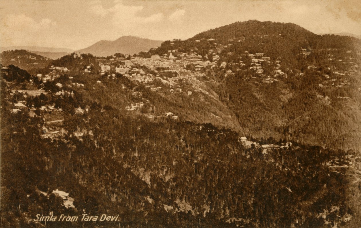 Simla från Tara Devi, c1918-c1939. av Unbekannt