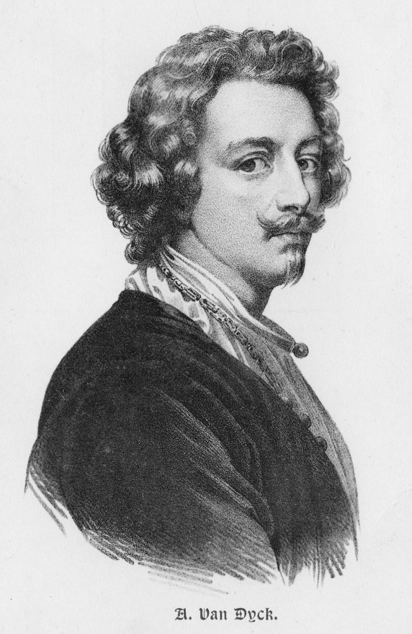 Sir Anthony van Dyck 1599-1641, flamländsk målare, tidigt 1900-tal av Unbekannt