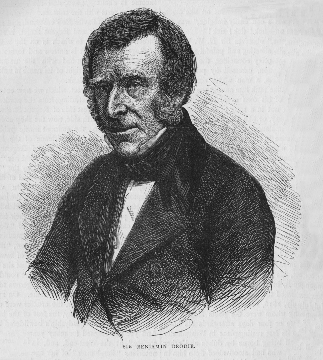 Sir Benjamin Brodie, engelsk läkare, c1860 1878 av Unbekannt