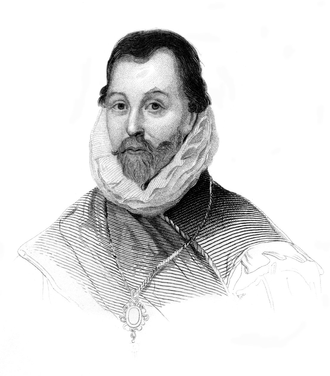 Sir Francis Drake, engelsk navigatör och kapare från 1500-talet, c1850 av Unbekannt