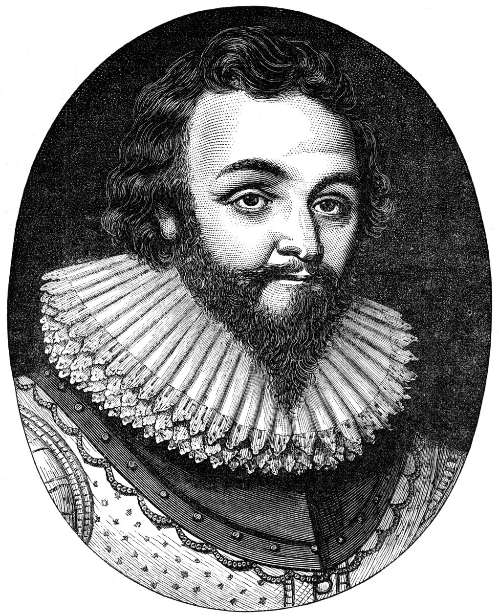 Sir Francis Drake, engelsk navigatör och kapare från 1500-talet, c1880 av Unbekannt