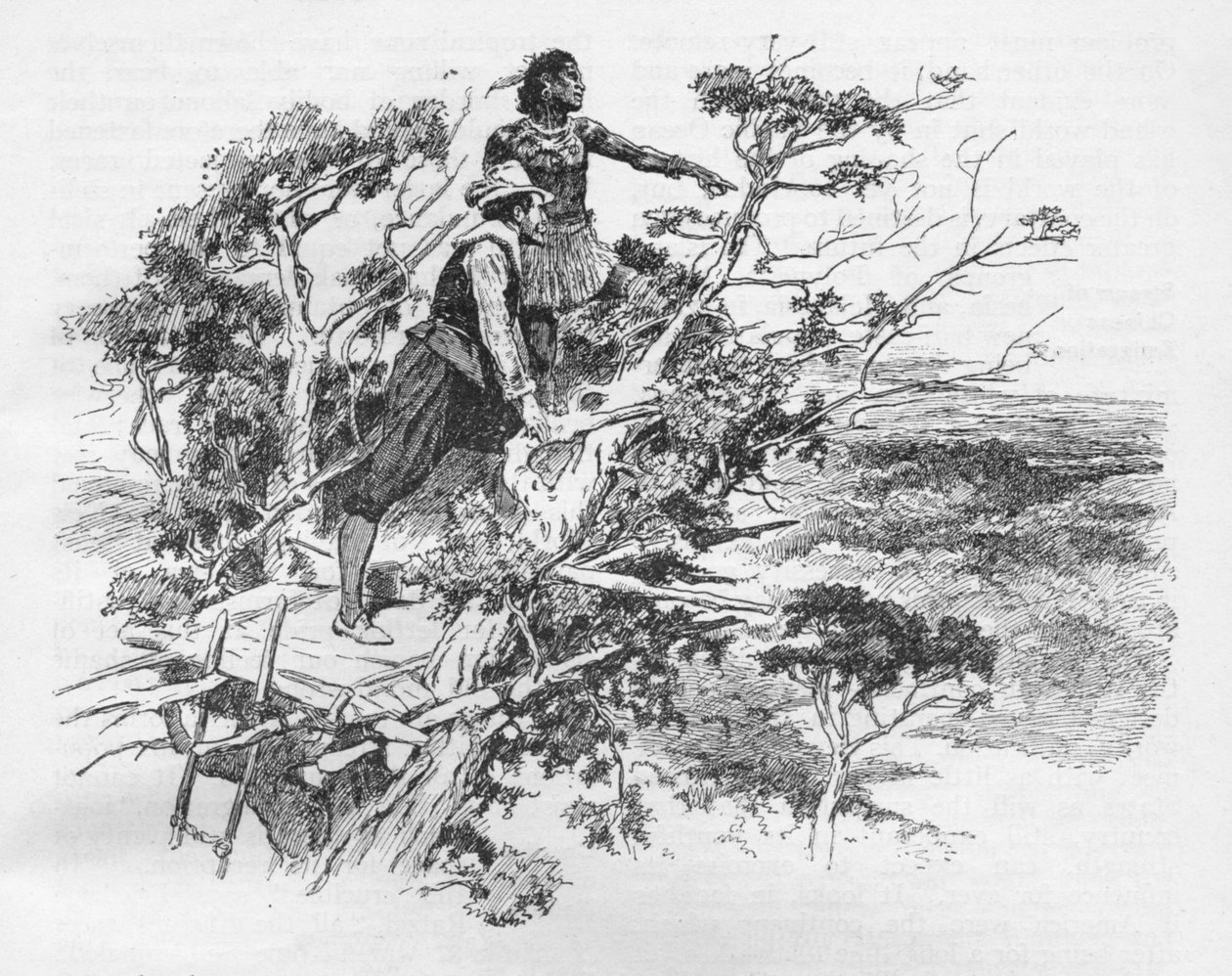 Sir Francis Drakes första syn på Stilla havet, 1578 1908 av Unbekannt